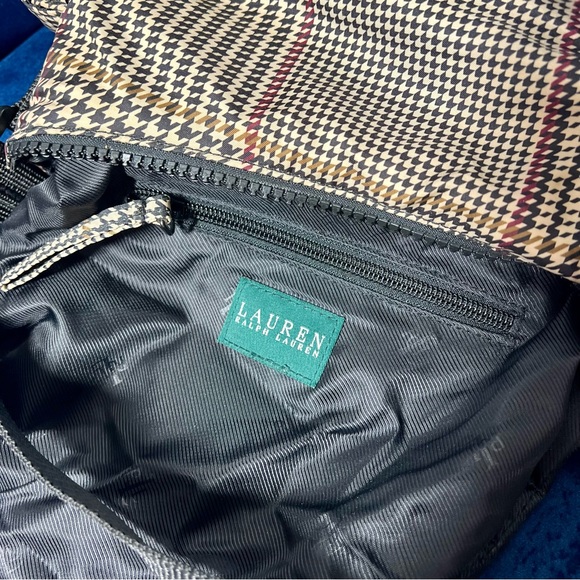 Lauren Ralph Lauren | VTG Houndstooth Small Hobo Handbag - Picture 14 of 14